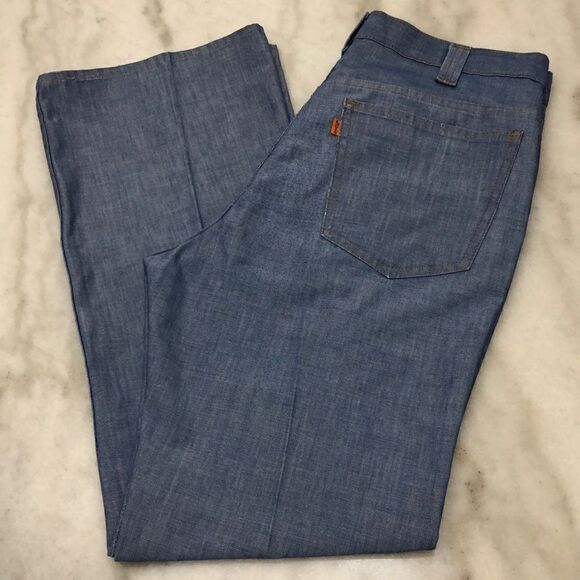 Vintage Levi’s 546 Orange Tab 32x29 “Jeans For Gentlemen” Flares Made In USA - Picture 1 of 13